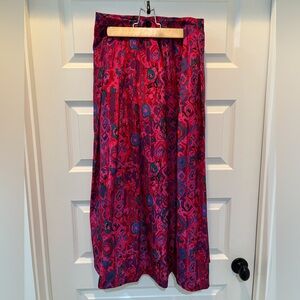 Prophecy vintage Floral Pink and Blue Women's Maxi Skirt